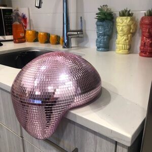 A melting Pink Disco Ball!